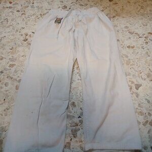 KWON Martial Arts Pants (only) Unisex White 150 cm SZ 1 8OZ